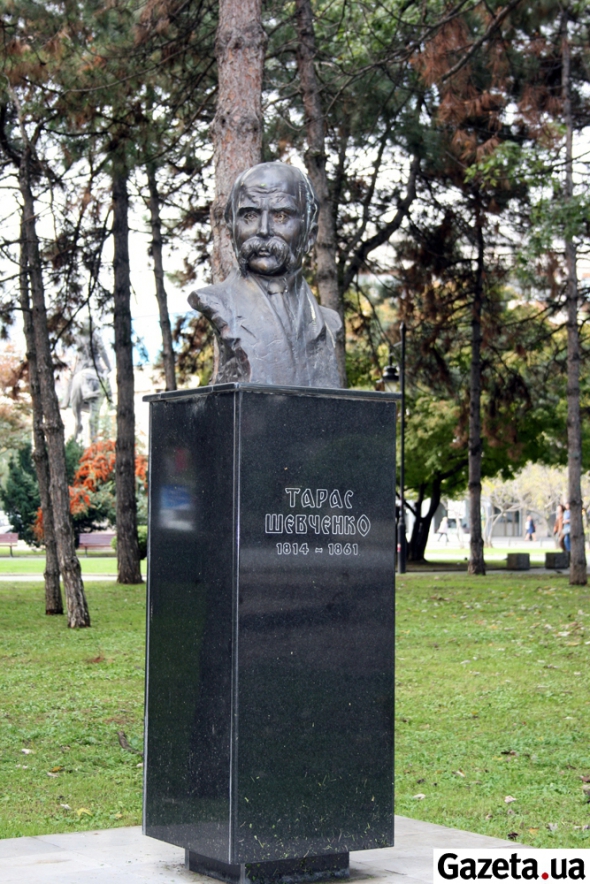 Пам'ятник Т. Г. Шивченко в Македонії встановлений в 2009 році